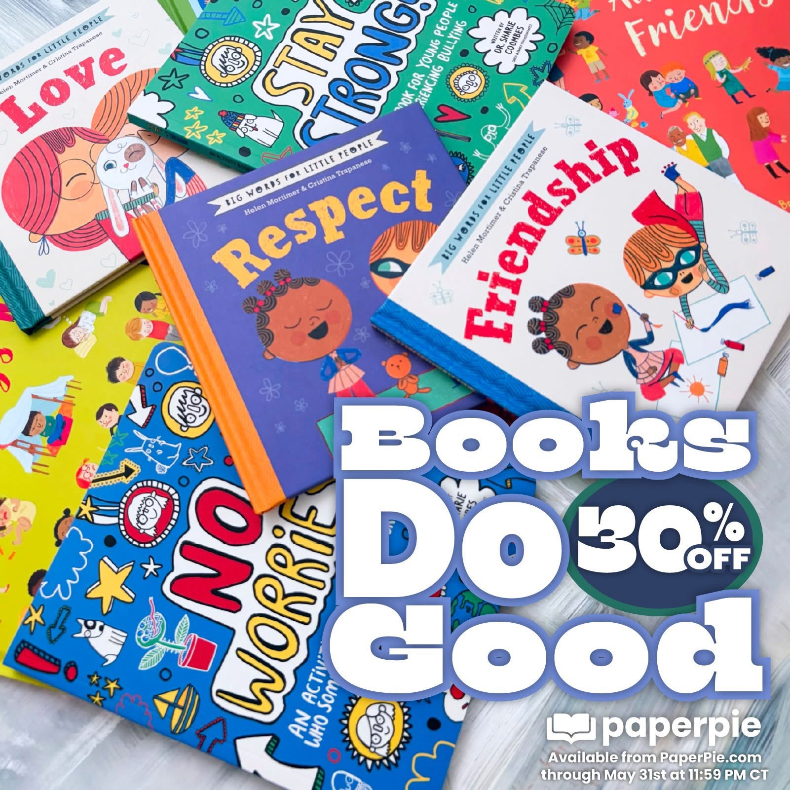 Here’s a look at our specials for May! 
📚Check out the “Books Do Good” sale category at 30% off for books centered on friendship, feelings, family, mental health, and more.

🛍️ The Savings Shelf has a great variety this month - our kids love everything from Nibbles Numbers and Good As New to MODO!

🎁 Grab a free gift with every $50 spent - Narwhals Magic Painting? That Not My Narwhal? So many of my favorites! 🤩